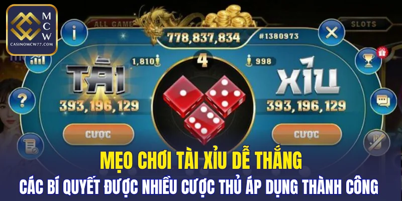 Các bí quyết được nhiều cược thủ áp dụng thành công
