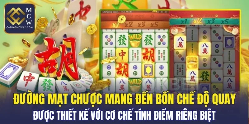 Chế độ quay được thiết kế với cơ chế tính điểm riêng biệt