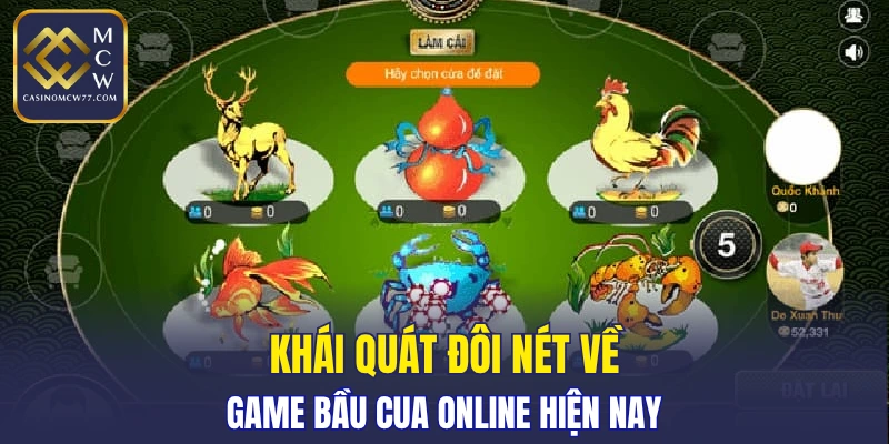 Khái quát đôi nét về game bầu cua online hiện nay