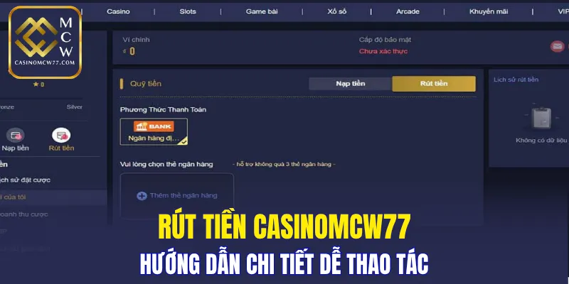 Rút Tiền CASINOMCW77